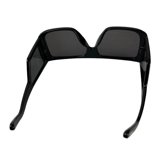 SUNGLASSES SUNGLASSES SHADES Brow Bar Black Plastic Frames Beach Vacation Summer - Picture 2 of 16